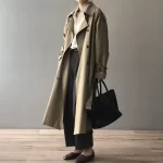 Women's Long Trench Coat, Loose Waist, Double Breasted, Casual Jacket, Spring And Autumn, Temperament Trench, - Image 2