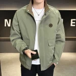 Fashion Casual Men's Workwear Jacket High Quality Breathable Comfortable Stand Collar Men Clothing Trend Hot Roupas Masculinas