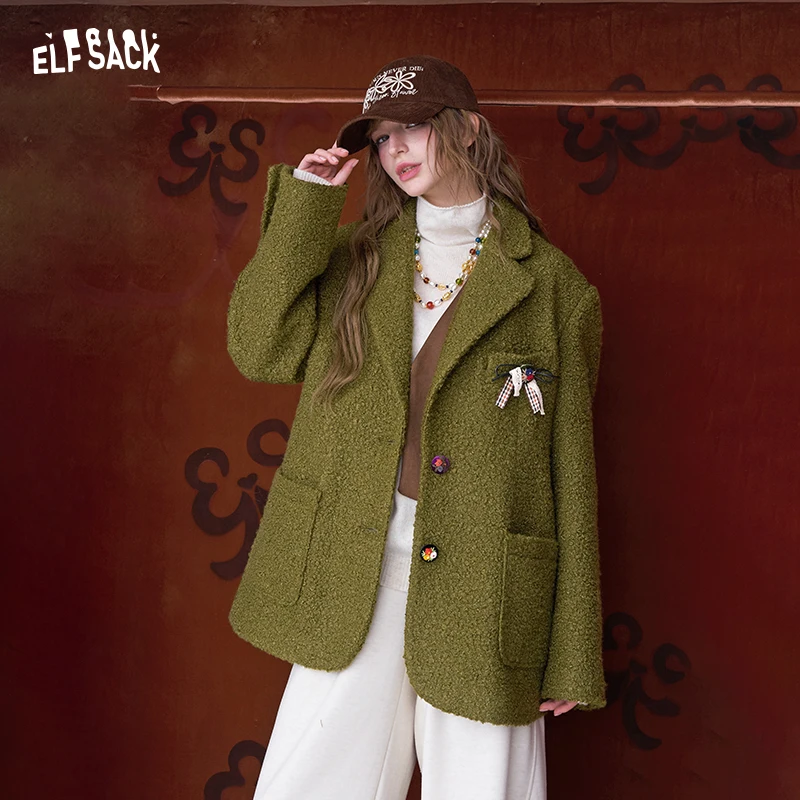 kf-S972ed7f19a964cf4ba3ac9cf98c494d8a ELFSACK Minimalist Casual Classic Solid Blazer For Women - Image 1