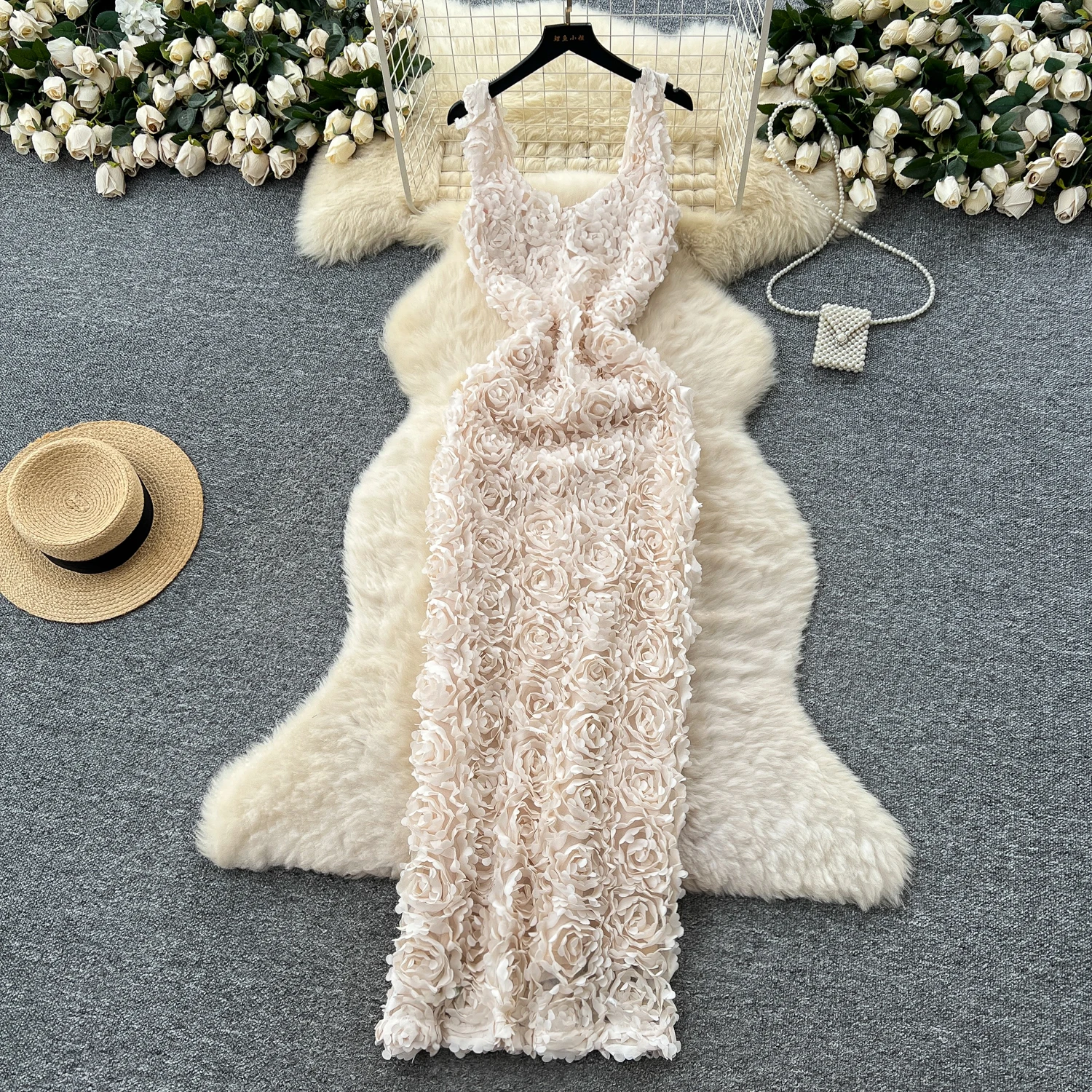 kf-S9a4b0493f4ed416d8b228ba77febd58fE Sexy Three-dimensional Vintage korean fashion Evening Long dress pencil dress ceremony dresses women clothing - Image 1