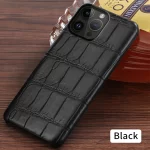 100% Natural Crocodile Leather Phone Case for iPhone 17 Air 16 15 12 11 13 14 Pro Max 16Pro 17Pro 16Pro Luxury Back Cover