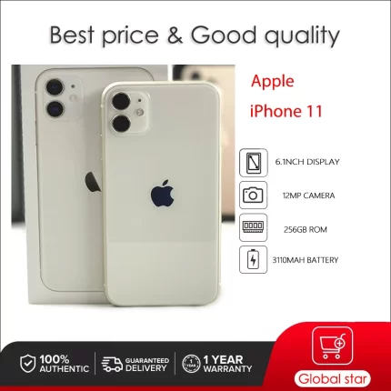 Original Apple iPhone 11 Face ID Unlocked Used IOS A13 6.1" 64/128/256GB ROM 3110mAh Cellphone 12MP Smartphone