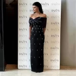 Women Sexy Beading Bandage Dress Off The Shoulder Patchwork Bodycon Clothes Club Party Elegant Dresses