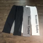 SAINT OF MICHAEL 1:1 KANYE WEST Best Quality Vintage Printed Sweatpants Loose Streetwear Cotton Casual Pants Trouser Men