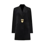 ZOCI Women Mid-length Blazer Notched Collar Back Lace-up Trendy Elegant Fashion Office Lady Female Ins Jacket 2025 Winter New - Image 2