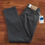 2024 Spring and Autumn New American Retro Heavyweight Twill Cargo Pants Men's Simple 100% Cotton Washed Straight Casual Trousers - Image 3