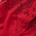 QMQA Fashion Women's Trench Solid Heavy Industry Sequine Splice Lapel Long Sleeve Double Breasted Elegant Windbreaker 1A113 - Image 6