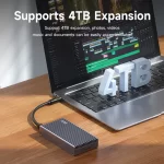 Hagibis 40Gbps USB4 M.2 NVMe SSD Enclosure With LED Display USB4 Cable for Thunderbolt 4/3 USB 3.2/3.1/3.0 B+M M-Key SSD Case - Image 5