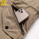 COMXZ 2025 Men Cotton Coat Winter Luxury Designer Detachable Lined Wool Collar Jacket Korean Mid-long Warm Wool Blended Overcoat - Image 3