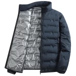 Men's Jacket Stand Collar mens Parka Winter New down jacket fleece Warm Jackets men business leisure coat baseball coats 96188 - Image 2