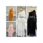 2025 Miyake Fashion Design Dress Slanted Shoulder Solid Color Loose Women's Clothing Medium Length Elegant Dresses Summer New - Image 4