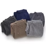 Men's Wool Pants Elastic Waist 2025 Autumn Winter Thick Casual Cashmere Trousers 100% Merino Wool Knitted Mid Seam Sport Pants - Image 5