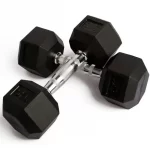 Dumbbell 2.5KG-20KG Rubber Encased Home Gym Dumbbells Weight for Women Men Hand Weights for Home Gym Strength Training - Image 2