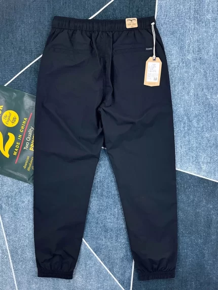 2025 Summer New American Retro Thin Quick-drying Elastic Waist Cargo Pants Men's Outdoor Straight Ankle Banded Casual Trousers