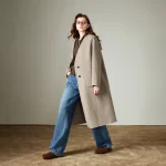 TOYOUTH Women Woolen Coat 2025 Winter New V Neck Mid Length Retro Female Overcoat Jacket Camel Black Gray - Image 4