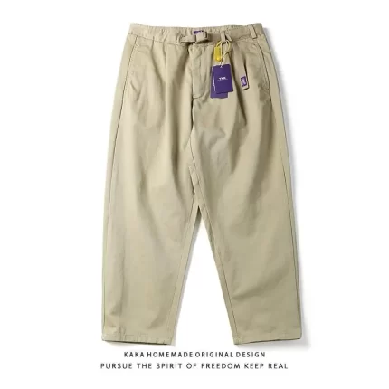 Japanese Retro Youth Streetwear Casual Pants Micro-Tapered Straight-Leg Cargo Pants Casual Trousers with American Relaxed Style