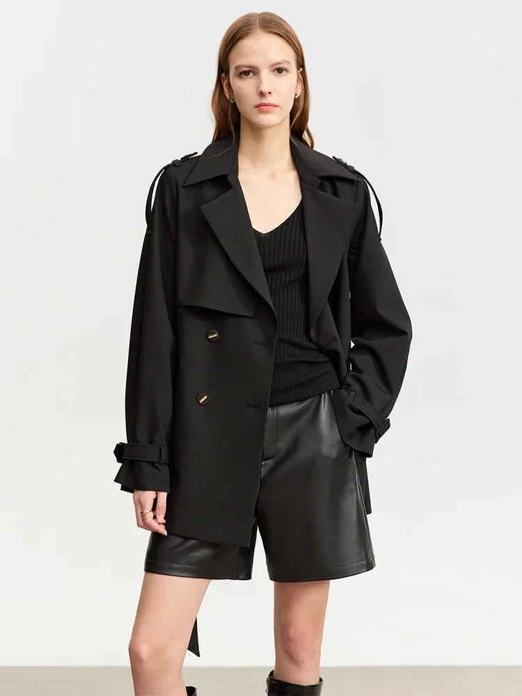 kf-Sc2246be6dcb349b98bf3e8279fc70b7bG AMII Trench Coat Woman 2025 Autumn New Double-breasted Versatile Outerwear with Belt Medium-long Straight Jackets Female12343395 - Image 1