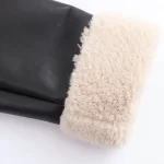 Cool Lady Faux Leather Loose Jacket Moto Street Style Lapel PU Coat Famale Fashion Streetwear Solid Winter Women Warm Outerwear - Image 5