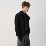 LUZHEN 2025 Autumn New Elegant Handsome Asymmetric Buttoned Stand Neck Jacket Men's Fashion Original Solid Color Clothes JY3938 - Image 2