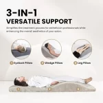 Lash Bed Foam Topper, Massage Table High-Density Foam Mattress Topper, Ergonomic Curved Lash Bed Cushion for Beauty Salon - Image 2