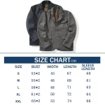 American Retro Herringbone Thick 50% Wool Jacket for Men Casual Blazer Single-Breasted Overcoat Stand Collar Heavyweight - Image 4