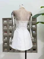 New Women Sexy Backless Floral Strapless Rhinestone Diamond Stylish Fashion Chic Dresses Party Christmas Ball Evening Gown dress - Image 2