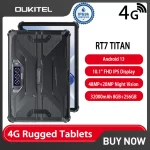 Oukitel RT7 TITAN 4G Rugged Tablet 10.1" FHD+ 32000mAh 8GB+256GB Android 13 IP68/IP69K 48MP+20MP Night Vision Tablet Tablets PC