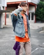 Yao Fashion SAINT OF MICHAEL Damaged Aged Ripped Denim Jackets Streetwear Loose Oversize Unisex High Quality Jacket For Men - Image 2