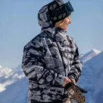 GSOU SNOW Multiple zippers ski hoodies women warm windproof snowboard jacket loose Breathable winter tops montane sport clothes