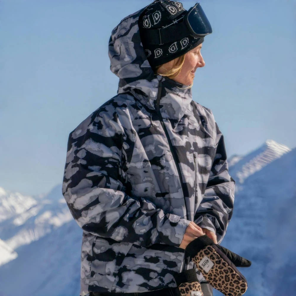 kf-Sd8b83f3498f346808c415000a30390796 GSOU SNOW Multiple zippers ski hoodies women warm windproof snowboard jacket loose Breathable winter tops montane sport clothes - Image 1