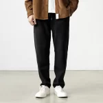 312# Autumn Japanese Retro Knitted Ankle-length Sweatpants Men's Fashion Pure Cotton Drawstring Sport Casual Ankle-tied Pants - Image 3