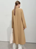 Amii Minimalism Trench Coat 2025 Winter Clothes Women Long Western Women Loose Casual Windbreaker Office Lady Jacket 12453023 - Image 2