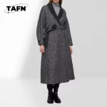 Women's Autumn Coat with Adjustable Waist Fashionable Women's Lapel Trench Coat Women's Korean Casual Trench Jacket AK1223 - Image 6