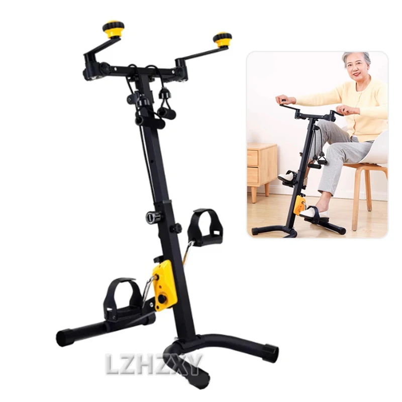 kf-Sdf0badec3ee441d881e7ed5f1103554do Indoor Mini Fitness Exercise Bike Treadmill Vertical Rehabilitation Bicycle Handrail Cycling Stepper Leg Pedal Trainer new - Image 1