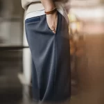 Maden Men's Spring Casual Solid color Sweatpants with Elastic Waistband All - match Loose Straight Cuffed Design for Sport Pants - Image 4