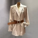 2025 New Arrival Women Sexy Long Sleeve Blazer Coat High Quality Sheer Button Party Design Outwear Jacket Female New Clothing - Image 2