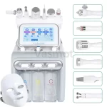 Hydrogen Oxygen Facial Machine With Beauty Salon Trolley Cart RF Lifting Tightening Blackhead Removal Facial Spa Rejuvenation - Image 4