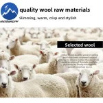 Men's Double-Faced Thick Winter Fashion Jacket Detachable Goose Down Lining Wool Blend Luxury Snow-Ready Thermal Insulation Coat - Image 3