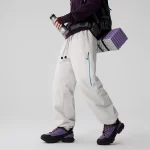 Plus Size S-6XL Winter Outdoor Waterproof Down Pants Men Women Loose Casual Thicken Warm Duck Down Track Cargo Pants Trousers - Image 2