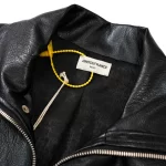 24ss New Arnodefrance Leather Jacket Feature Tooling Zipper Leather Coat High Street Men Fashiontrend ARNODEFRANCE Coat - Image 2