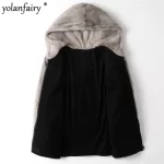 YOLANFAIRY Whole Mink Real Fur Coat Men Reversible Hooded Fur Jackets Short Fur Parkas Winter Jacket Casaco De Pele Masculino - Image 3