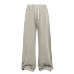 European and American Snowflakes Washed Ultra Baggy Sweatpants Vintage Raw Edges Drawstring Elastic Waist Athletic Joggers