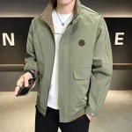 Fashion Casual Men's Workwear Jacket High Quality Breathable Comfortable Stand Collar Men Clothing Trend Hot Roupas Masculinas - Image 2