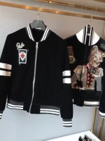 Fashion Autumn Winter Men's Women's Jackets Slim-Fit Embroidered Long Sleeve Jackets Stand Collar Baseball Uniform Jacket Coats - Image 2