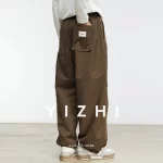 Fashion Men's American Scimitar Wide Leg Pants 2025 Autumn New Japanese Retro Overalls Loose Casual Trousers Men - Image 2