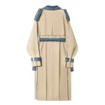 2025 Spring Autumn Fashion Long Denim Splice Trench Coat Women Double Breasted High Quality Windbreaker Female Loose Outerwear - Image 3