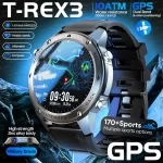 2026 New Men Military GPS SmartWatch 1.43" Sapphire Screen Dual-Band GPS Compass Bluetooth Call 10ATM Waterproof Sports Bracelet