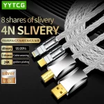 HiFi Lightning to Type B USB Cable Hi-end Pure Silver OTG Type A to Type B, A-C,C-B, C-C USB Cable for Amplifier DAC