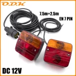 1 Set 12V Trailer Lightboard Taillight 10m Cable 7 Pin Brake Stop License Number Plate & Reflector Turn signal & Warning light