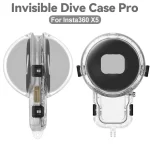 For Insta360 X5 Invisible Dive Case Pro 50m Premium Waterproof Housing Underwater Shell for Insta 360 X5 Accessories ﻿